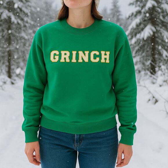 GRINCH Varsity Letter Sweatshirt - Picture 1 of 1